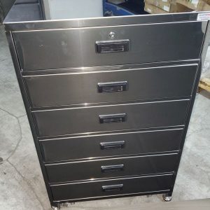 עגלת מגירות מנירוסטה