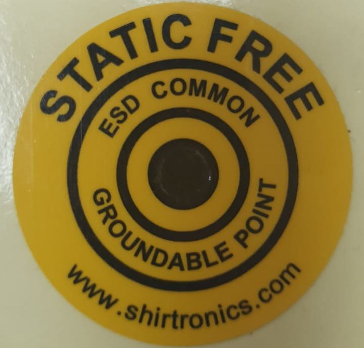 מדבקה לכפתור חיבור הארקה