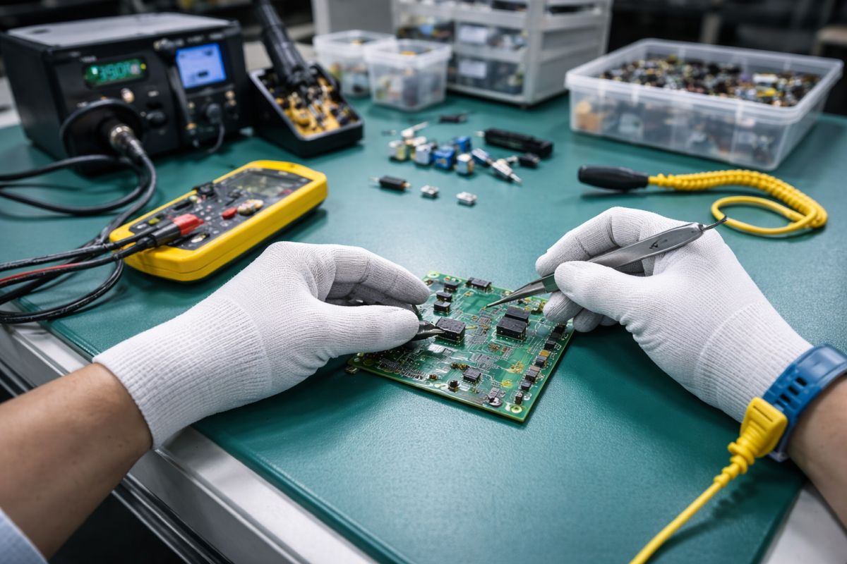 משטח עבודה PVC